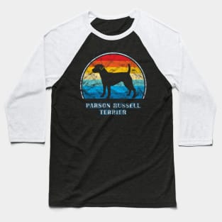 Parson Russell Terrier Vintage Design Dog Baseball T-Shirt